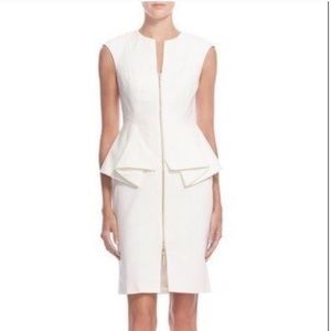 Ted baker peplum front zip dress